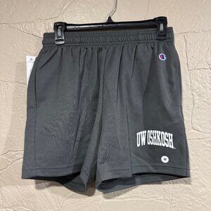 NWT - Champion SMU Spring Break Shorts - UW Oshkosh - gray - Medium